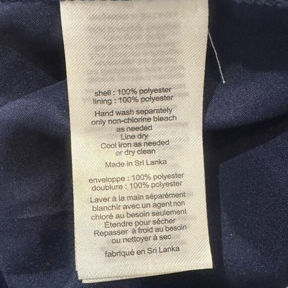 David’s Bridal One-Shoulder Chiffon Dress in Marine Navy Blue size 4 - Picture 7 of 8